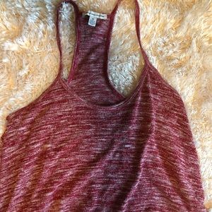 Red Merle Knit Racerback Tank, American Eagle